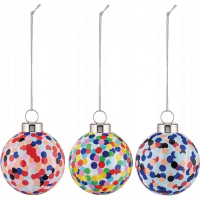 Alessi CHRISTMAS COLLECTION Vánoční Baňky 3 Ks PROUST