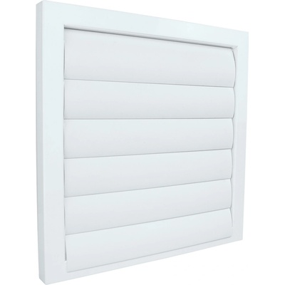 Dalap Kovová so gravitačnými lamelami bez príruby 350x350 mm biela