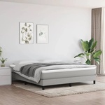 vidaXL Матрак с покет пружини средна твърдост светлосив 183x213x20 см California King (347894)