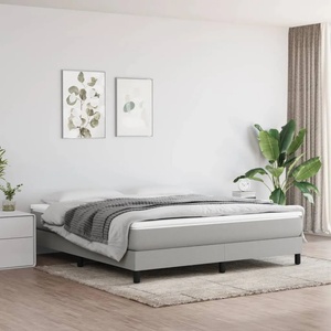 vidaXL Матрак с покет пружини средна твърдост светлосив 183x213x20 см California King (347894)