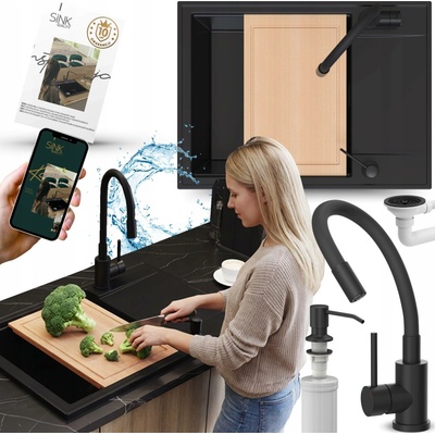 Sink Quality SINK1KDO granit černá