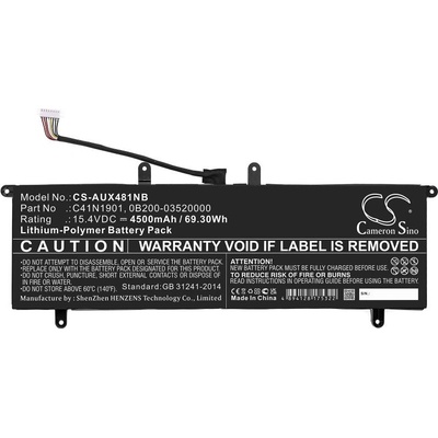 Cameron Sino Батерия за лаптоп ASUS ZenBook 14 UX481F, ZenBook Duo UX481FA, C41N1901 LiPo 15.4V 4500 mAh CAMERON SINO (CS-AUX481NB)