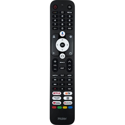 Haier 70063390, h43s80fux, h43k85fux, h50k85fux, h55k85fux - оригинален дистанционен контрол с гласово управление (70063390, h43s80fux, h43k85fux, h50k85fux, h55k85fux)