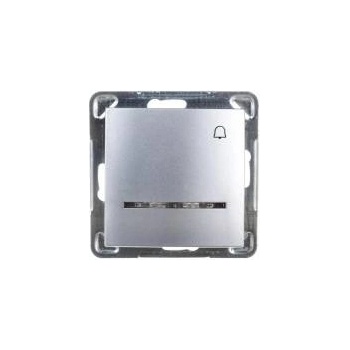 OSPEL SA IMPRESJA Button /bell/ with illumination silver LP-6YS/m/18