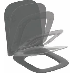 Ideal Standard Капак за тоалетна чиния с плавно затваряне Ideal Standard i. life B сив, тънък, бързо освобождаване (T500358)