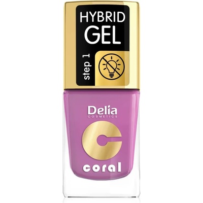Delia Cosmetics Coral Nail Enamel Hybrid Gel гел лак за нокти цвят 05 11ml