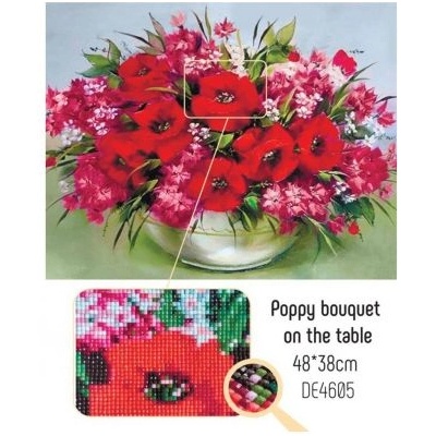 Collection D'Art Collection D`art - Диамантен гоблен - Букет от макове (DE4605)