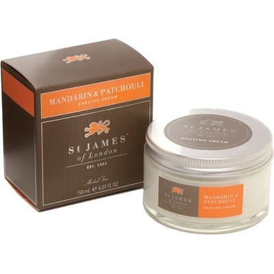 St James of London Mandarin & Patchouli krém na holenie 150 ml