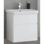 Kolpa San Комплект стенен шкаф и мивка KolpaSan Oxana от бял MDF, 80 см (506570)