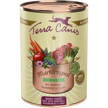 Terra Canis Market Ragout Beef with broccoli blueberries & sage 385 g