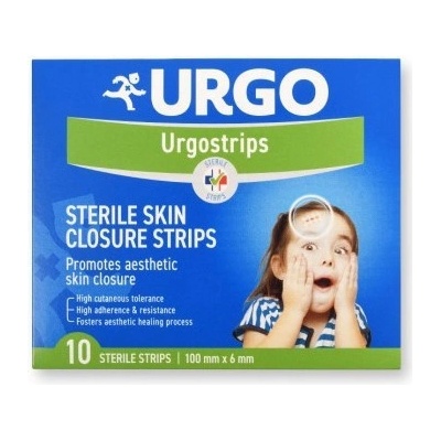 URGO sterilné samolepiace chirurgické stehy 10ks (100 mm x 6 mm) 10 ks