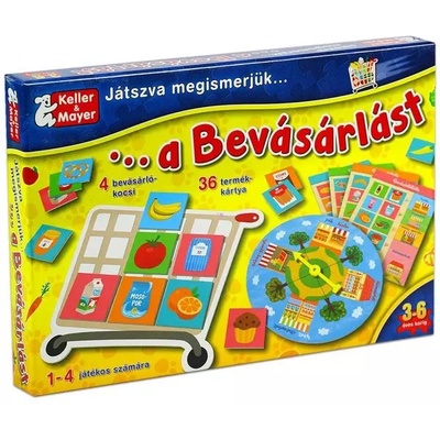 Keller&Mayer Учите се чрез игра. . . Да пазаруваме - настолна игра на унгарски език (712328)