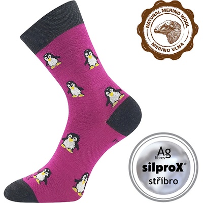 VOXX ponožky Snowdrop 1 pár fuxia