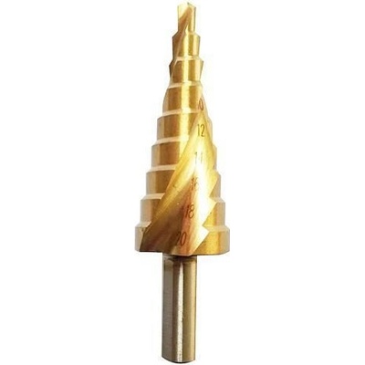 Vrták Strend Pro stupňovitý SD422, 04-20 mm, TiN, HSS 4241 špirálový, do kovu
