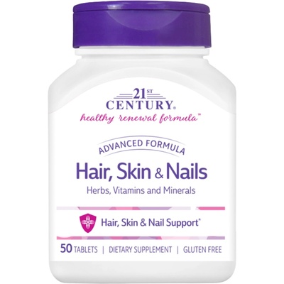 21st Century Hair, Skin & Nails, 50 таблетки, 21st Century (9160)
