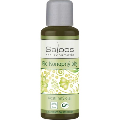 Saloos Bio konopný rostlinný olej lisovaný za studena 250 ml
