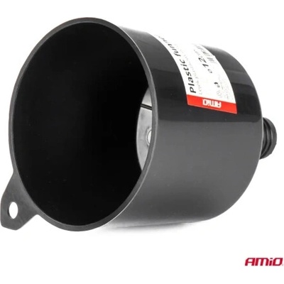 AMIO Plastový lievik čierny 12cm