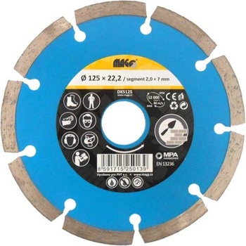 Magg Diamantový kotouč segmentový 125 x 22,2 mm DKS125