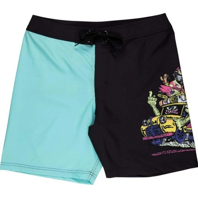Santa Cruz plavky Johnson Beast Wagon Boardshort Black/Pool Blue