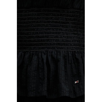 Tommy Hilfiger блуза с волани дамска с модал (WW0WW50161)