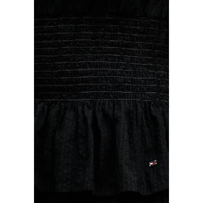 Tommy Hilfiger блуза с волани дамска с модал (WW0WW50161)