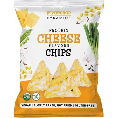 Popcrop Pyramids Bezlepkový proteinový chips se sýrovo cibulovou příchutí 60 g