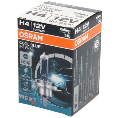 Крушка OSRAM H4, 12V, 60/55W, 5000К, 1650lm/1000lm, 1 брой