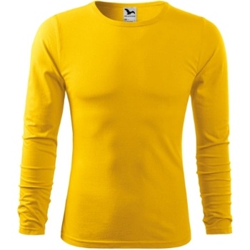 Malfini Мъжка тениска с дълъг ръкав Malfini Fit-T LS, жълта (11904)