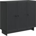 vidaXL Служебен шкаф Черно 89 x 34, 5 x 80 см Инженерна дървесина (893956)