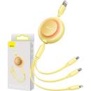 Baseus CAMJ010011 Bright Mirror Kabel 3v1 MicroUSB/USBC/Lightning 3,5A