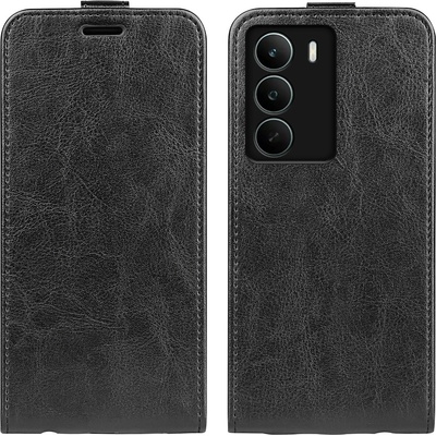 realme Вертикален Кожен Калъф за Realme C71 4G - Флип, Crazy Horse текстура, Слот за Карта, Вкл. Протектор - 4 Цвята