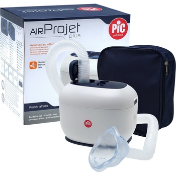Artsana Tichý Inhalátor ultrazvukový pro dospělé i děti AirPROJET PLUS PiC Solution + příslušenství