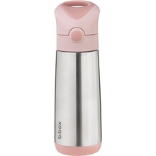 b.box Termoska na pitie so slamkou 500 ml Blush crush