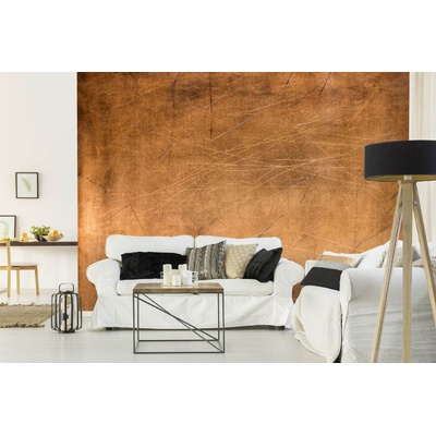 DIMEX ART Самозалепваща се флизелинова фототапета бронзова текстура 375 x 250 см