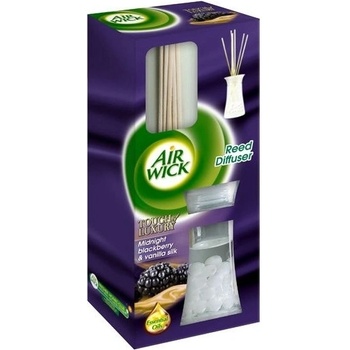 Air Wick Reed Diffuser Půlnoční ostružiny a vanilkové hodváb vonné tičinky 50 ml