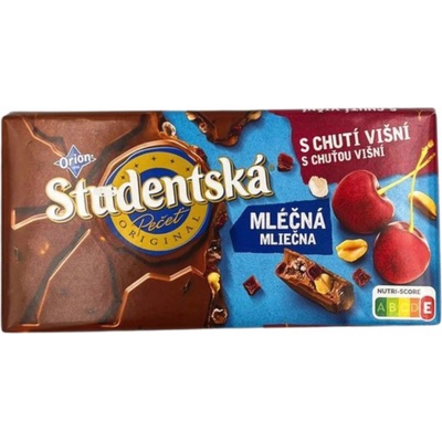 Orion Studentská pečeť mléčná s chutí višní 170 g