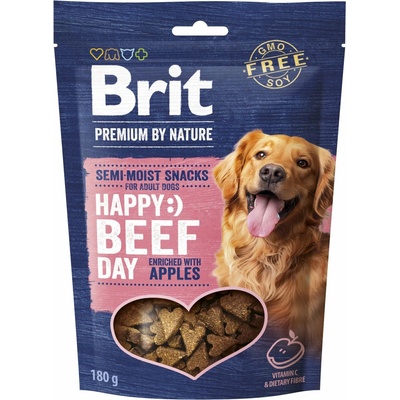 Brit Premium by Nature Dog Semi-moist Snacks Beef with Apples 180 g