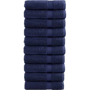 vidaXL Премиум кърпи за баня SOLUND 10 бр сини 70x140 см 600 gsm (137262)