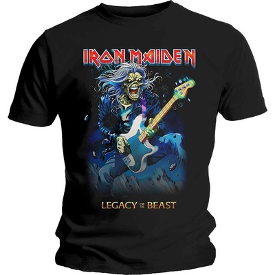 Iron Maiden tričko Eddie on Bass Black