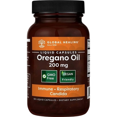 Global Healing Риган масло 200 mg 60 капсули | Global Healing (03133)