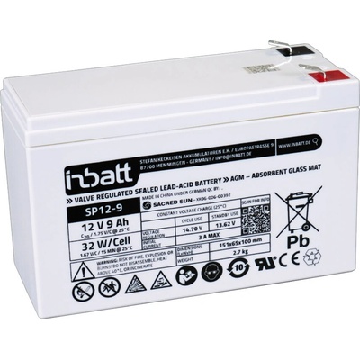 INBATT SP12-9, 12V, 9Ah