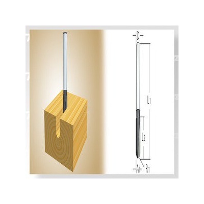 D-09329 - Makita Fréza drážkovací U Ø 6 mm, stopka 6 mm D-09329