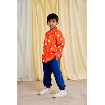 Mini Rodini Детски памучен спортен панталон Mini Rodini (26130115)