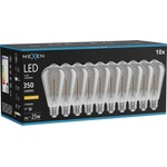 Mexen Vintis 10x LED крушка филамент спирала E27, ST64, 6W, Топла - 2200K, 350 lm, опушен (L162-E27-0622-70x10)