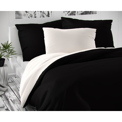 Kvalitex obliečky satén Luxury Collection čierne 220x240 2x70x90
