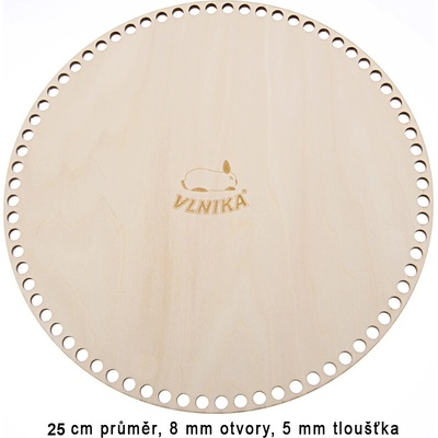 Dno překližkové kruh Varianta: 25 cm-8 mm