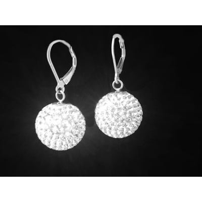 Steel Jewelry náušnice krystalkové koule z chirurgické oceli NS130150