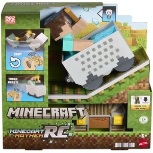 Mattel Minecraft: Вагонетка с дистанционно и фигурка на Стийв (JMT40)