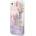 GUESS Liquid Glitter Flower Case - дизайнерски кейс с висока защита за iPhone SE (2022), iPhone SE (2020), iPhone 8, iPhone 7 (лилав)