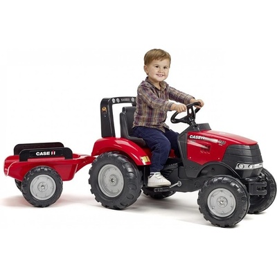 FALK Šlapací traktor Case IH Puma 240CVX s vlečkou